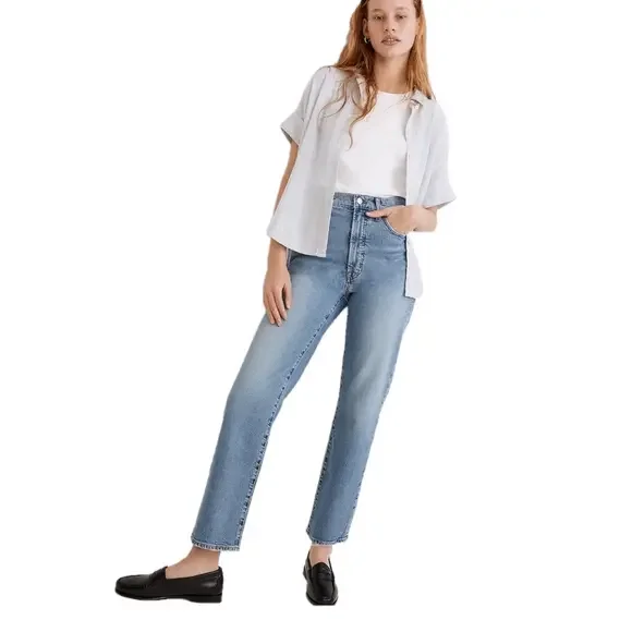 Madewell Women’s The Perfect Vintage Straight Cropped Jean in Montville Wash - Picture 1 of 8
